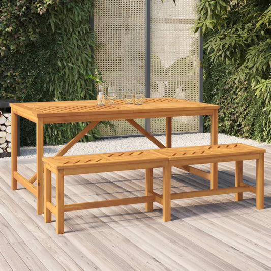 Tuinbank 150 cm massief acaciahout is nu te koop bij PeponiXL, paradijselijk wonen!