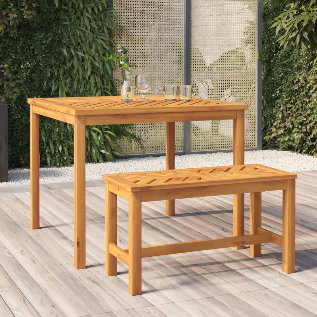 Tuintafel 90x90x74 cm massief acaciahout is nu te koop bij PeponiXL, paradijselijk wonen!