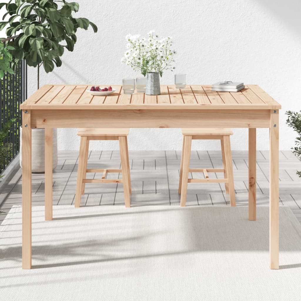 Tuintafel 121x82,5x76 cm massief grenenhout is nu te koop bij PeponiXL, paradijselijk wonen!