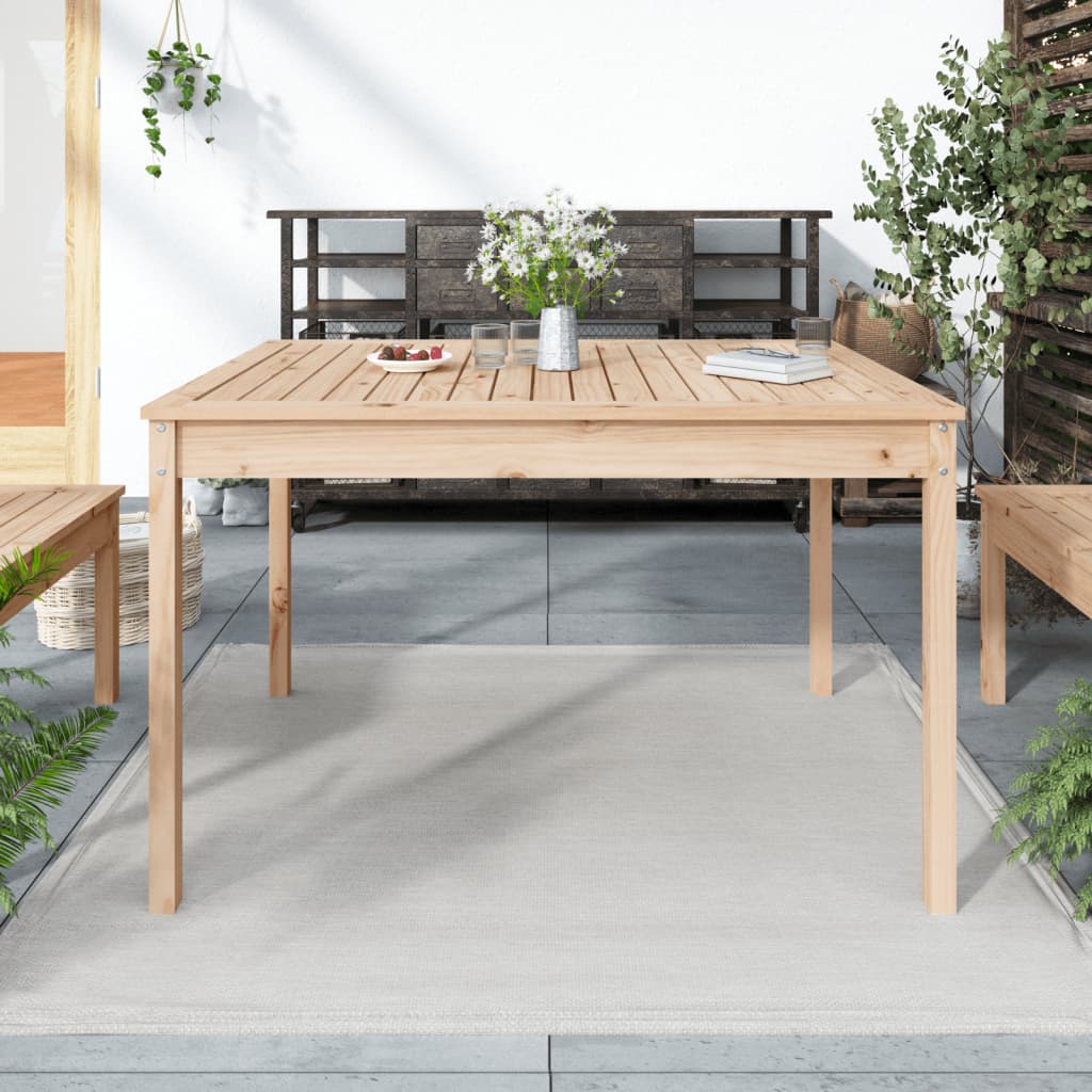 Tuintafel 121x82,5x76 cm massief grenenhout is nu te koop bij PeponiXL, paradijselijk wonen!