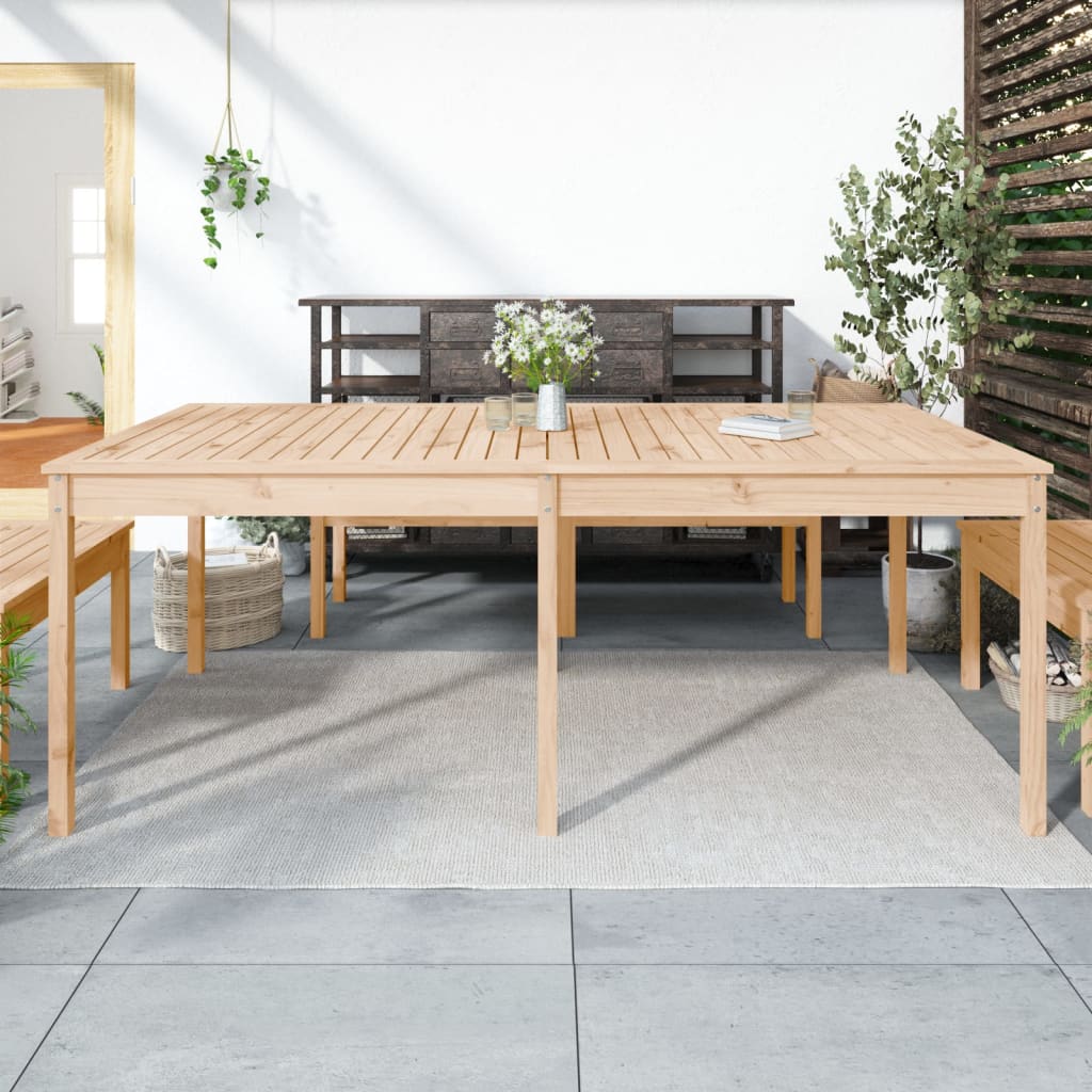 Tuintafel 203,5x100x76 cm massief grenenhout is nu te koop bij PeponiXL, paradijselijk wonen!