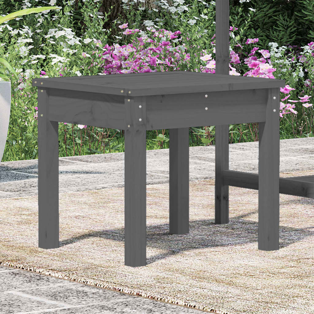 Tuinbank 50x44x45 cm massief grenenhout grijs is nu te koop bij PeponiXL, paradijselijk wonen!