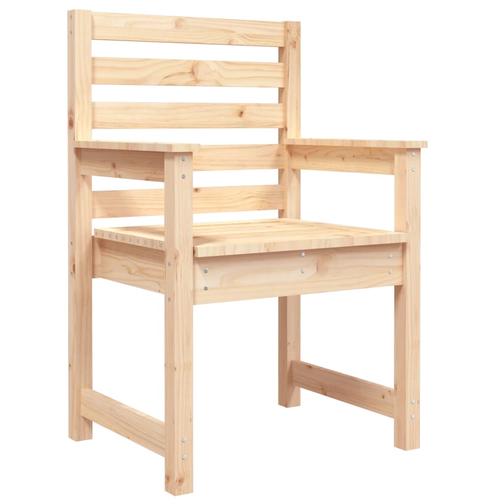 Tuinstoelen 2 st 60x48x91 cm massief grenenhout is nu te koop bij PeponiXL, paradijselijk wonen!