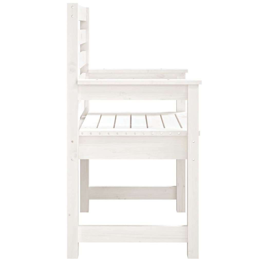 Tuinstoelen 2 st 60x48x91 cm massief grenenhout wit is nu te koop bij PeponiXL, paradijselijk wonen!