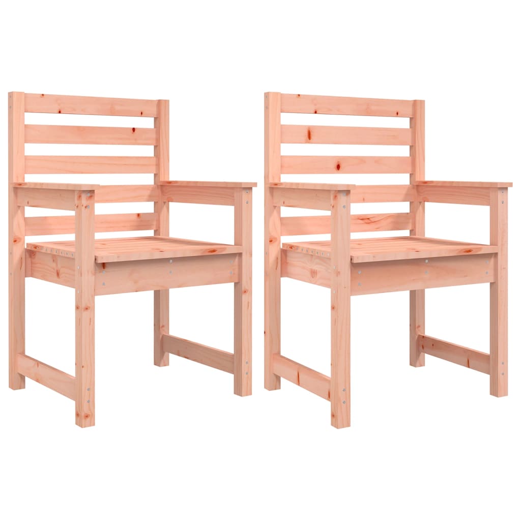 Tuinstoelen 2 st 60x48x91 cm massief douglashout is nu te koop bij PeponiXL, paradijselijk wonen!