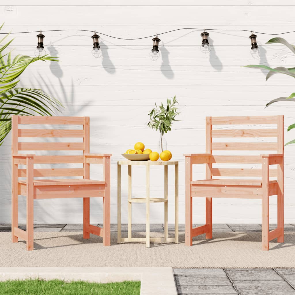 Tuinstoelen 2 st 60x48x91 cm massief douglashout is nu te koop bij PeponiXL, paradijselijk wonen!