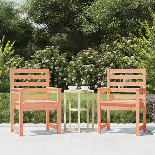 Tuinstoelen 2 st 60x48x91 cm massief douglashout is nu te koop bij PeponiXL, paradijselijk wonen!