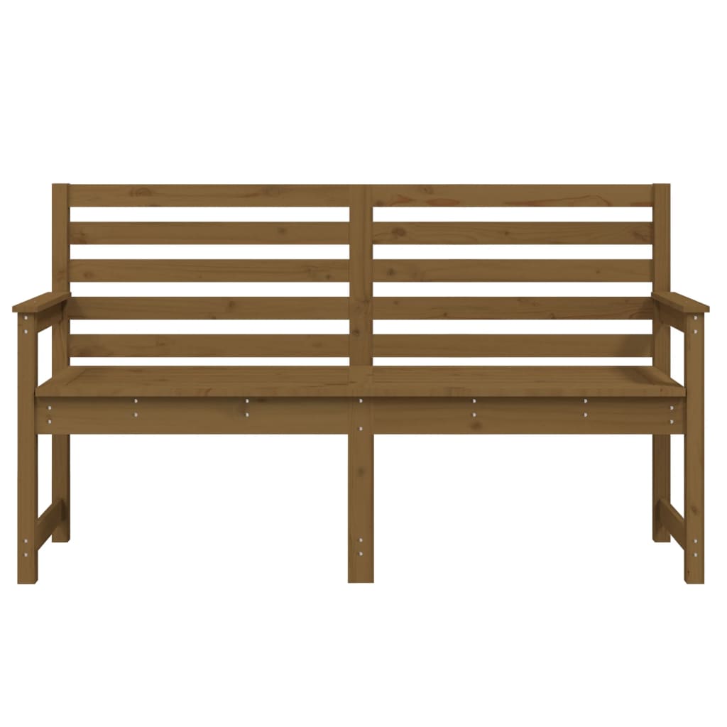 Tuinbank 159,5x48x91,5 cm massief grenenhout honingbruin is nu te koop bij PeponiXL, paradijselijk wonen!
