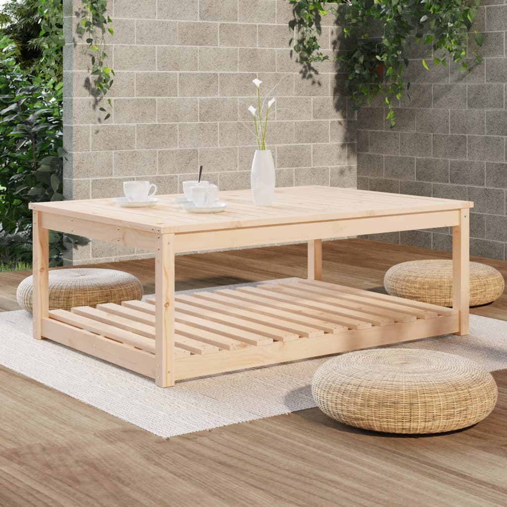 Tuintafel 121x82,5x45 cm massief grenenhout is nu te koop bij PeponiXL, paradijselijk wonen!
