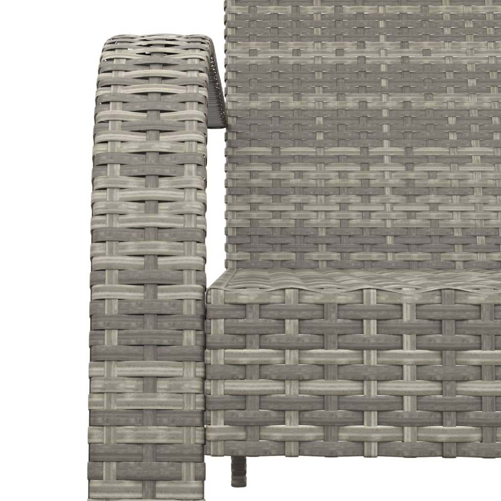Tuinstoel Adirondack Grijs Poly Rattan is nu te koop bij PeponiXL, paradijselijk wonen!