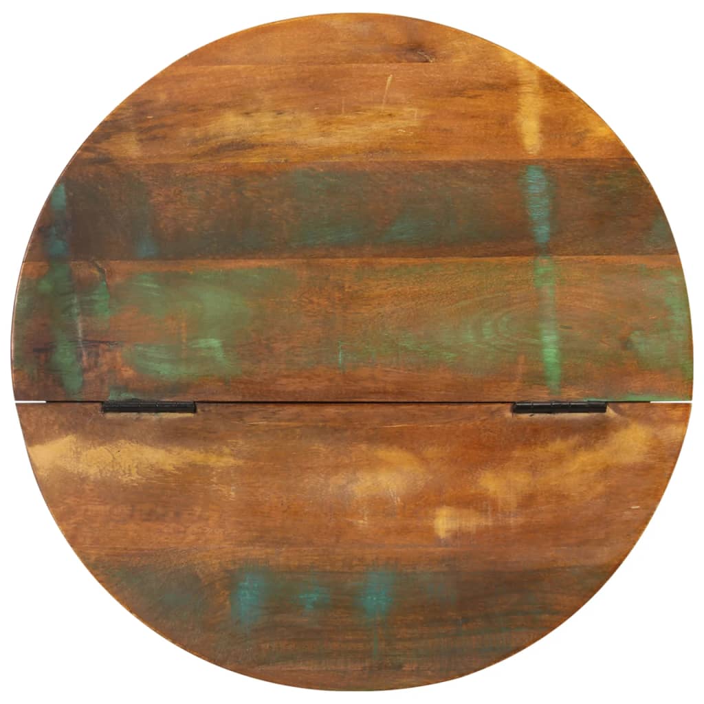 Salontafel 50x27 cm massief gerecycled hout wit is nu te koop bij PeponiXL, paradijselijk wonen!