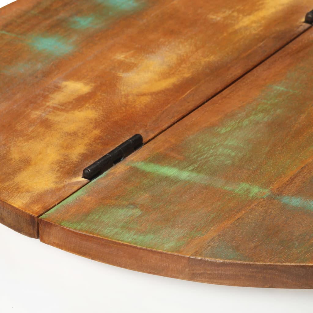 Salontafel 50x27 cm massief gerecycled hout wit is nu te koop bij PeponiXL, paradijselijk wonen!