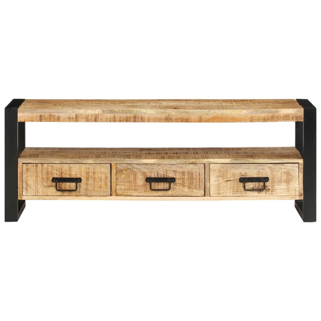 Tv-meubel 120x30x45 cm massief mangohout is nu te koop bij PeponiXL, paradijselijk wonen!