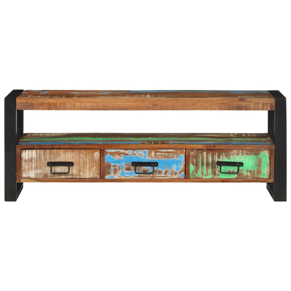 Tv-meubel 120x30x45 cm massief gerecycled hout is nu te koop bij PeponiXL, paradijselijk wonen!