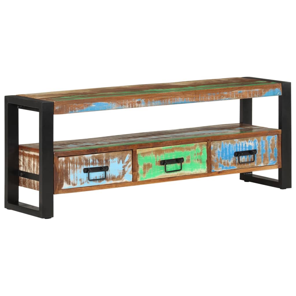 Tv-meubel 120x30x45 cm massief gerecycled hout is nu te koop bij PeponiXL, paradijselijk wonen!