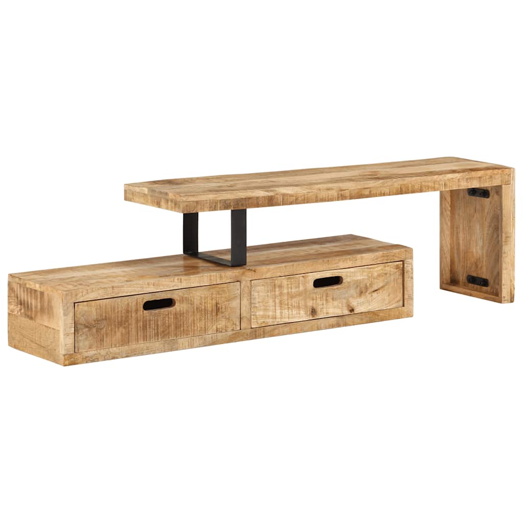 Tv-meubel (118-200) x 30 x 40 cm massief hout mango is nu te koop bij PeponiXL, paradijselijk wonen!