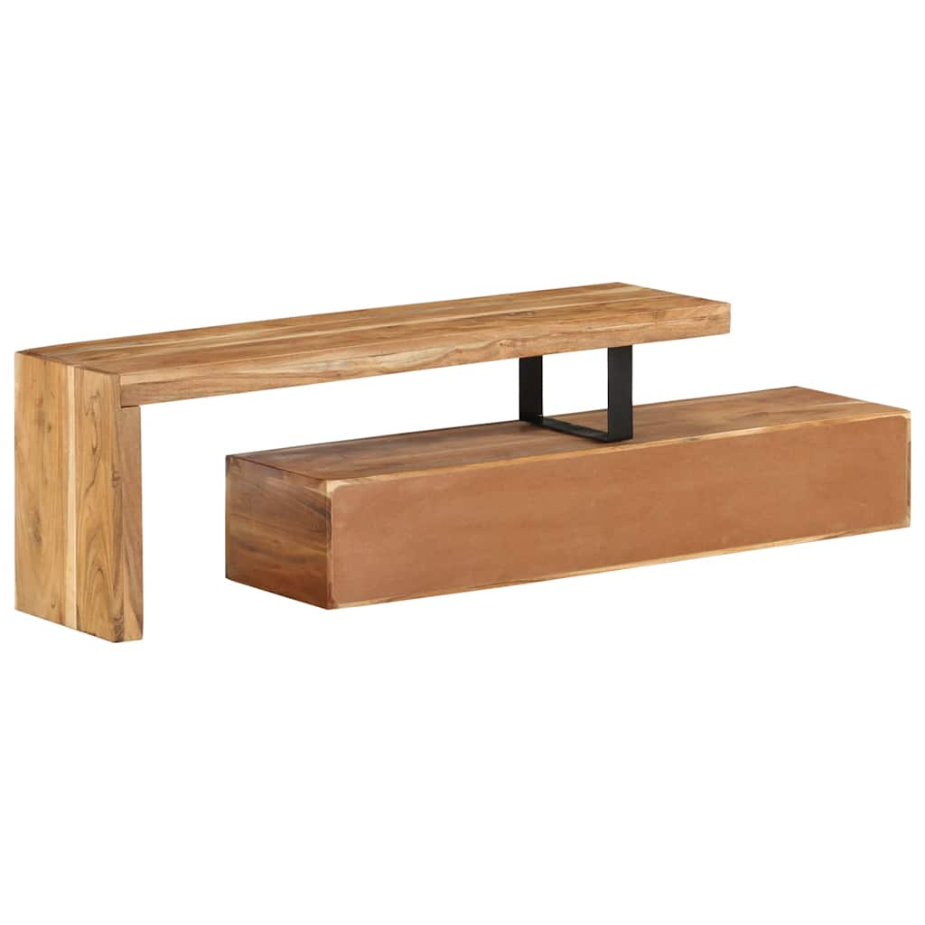 Tv-meubel (118-200) x 30 x 40 cm massief acaciahout is nu te koop bij PeponiXL, paradijselijk wonen!