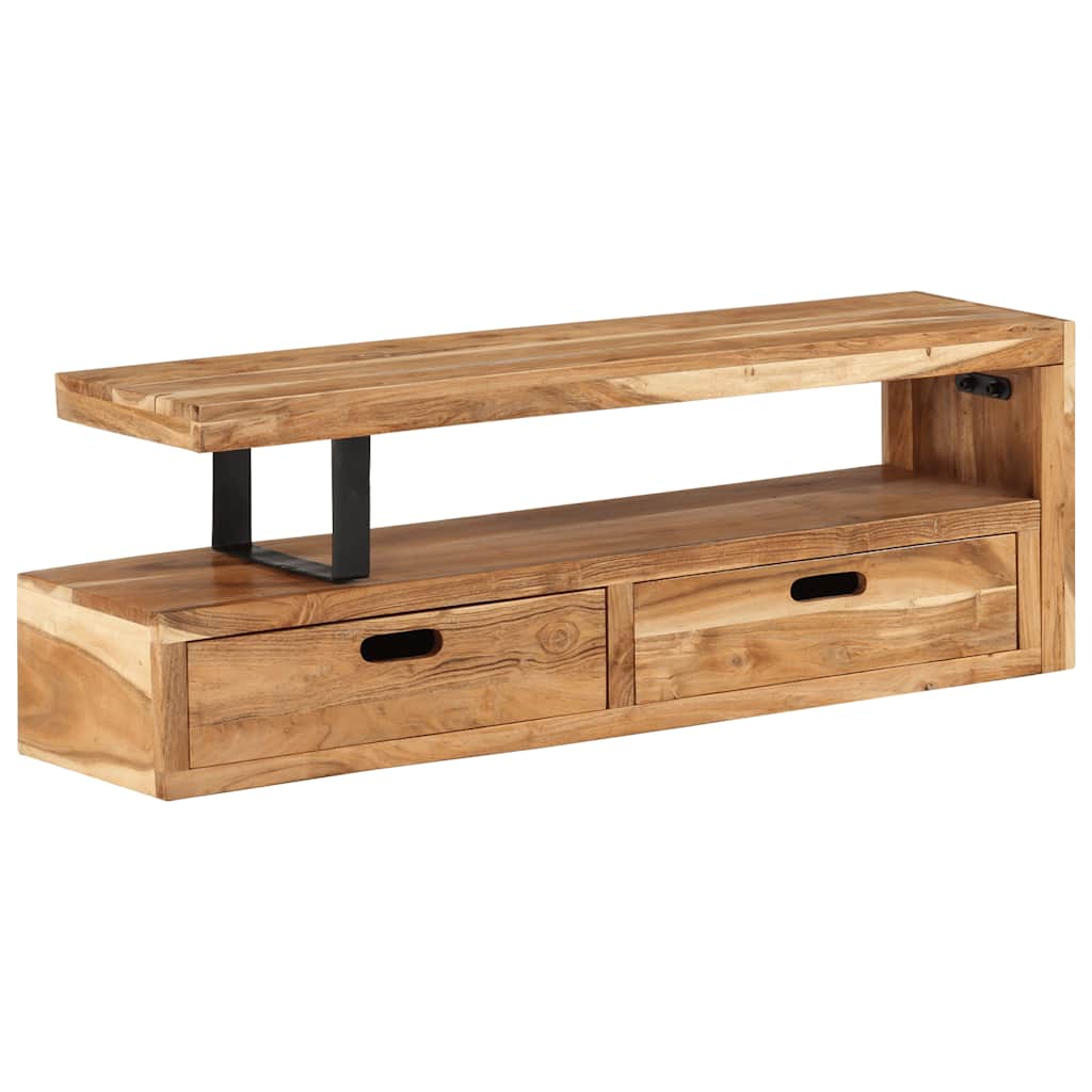 Tv-meubel (118-200) x 30 x 40 cm massief acaciahout is nu te koop bij PeponiXL, paradijselijk wonen!