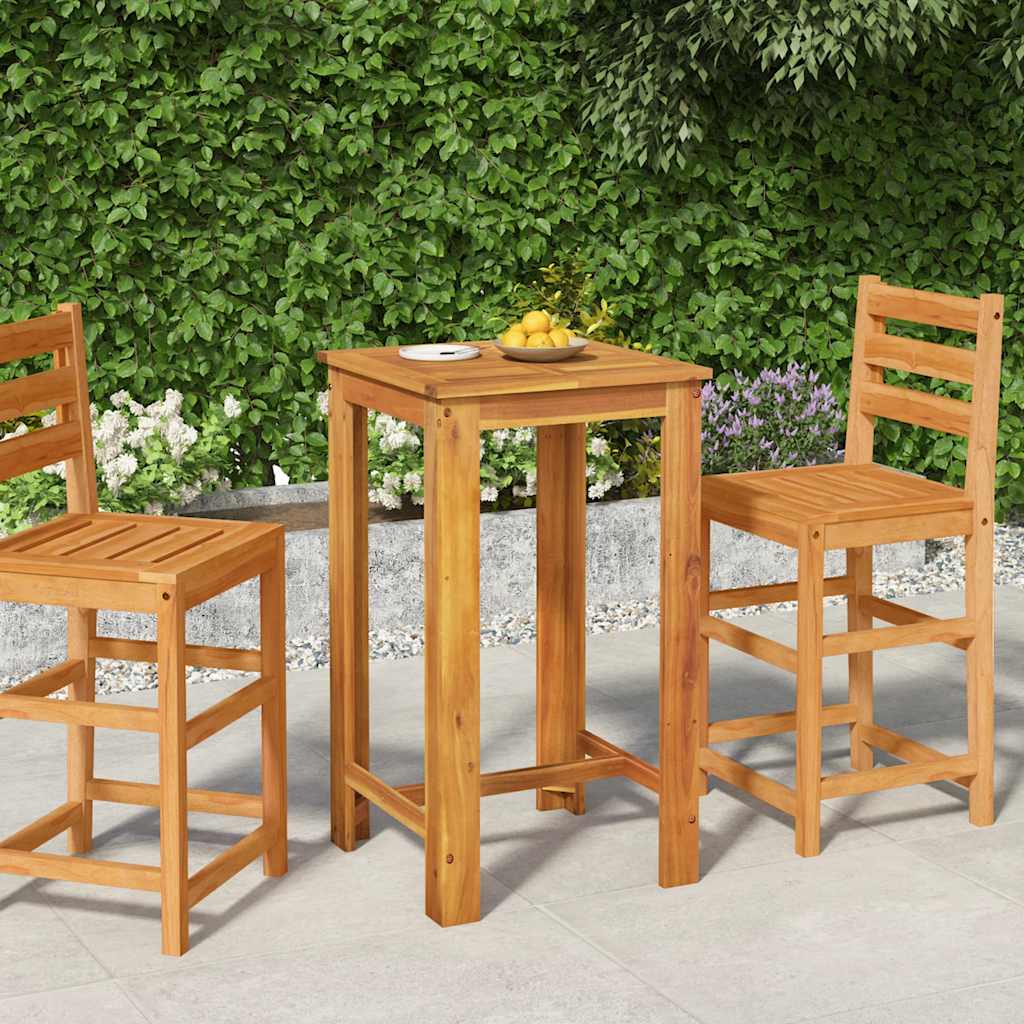 Tuinbartafel 60x60x105 cm massief acaciahout is nu te koop bij PeponiXL, paradijselijk wonen!