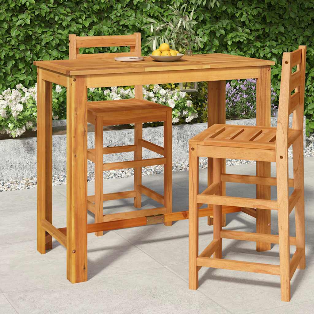 Tuinbartafel 120x60x105 cm massief acaciahout is nu te koop bij PeponiXL, paradijselijk wonen!