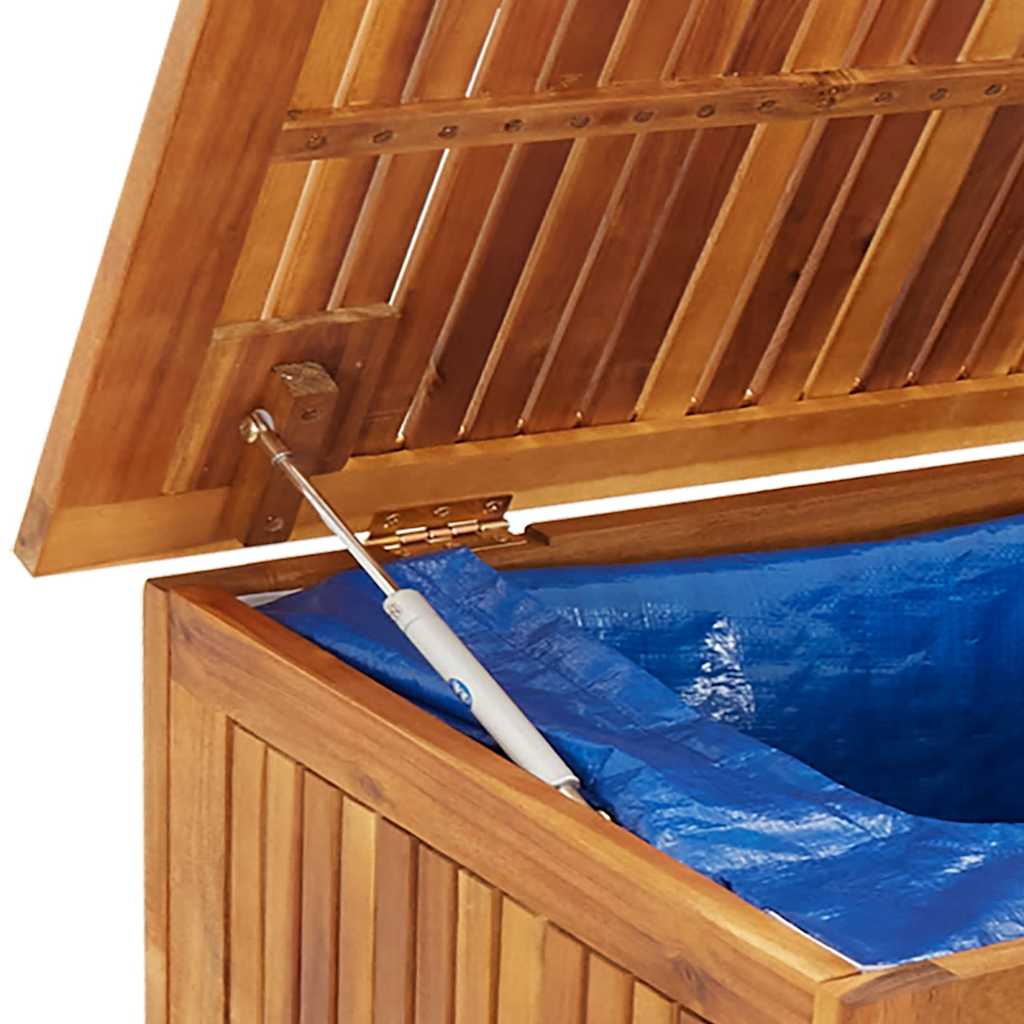 Tuinbox met wieltjes 150x50x58 cm massief acaciahout is nu te koop bij PeponiXL, paradijselijk wonen!