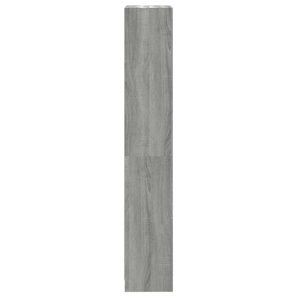 Boekenkast 4 schappen 40x24x143 cm bewerkt hout grijs sonoma is nu te koop bij PeponiXL, paradijselijk wonen!