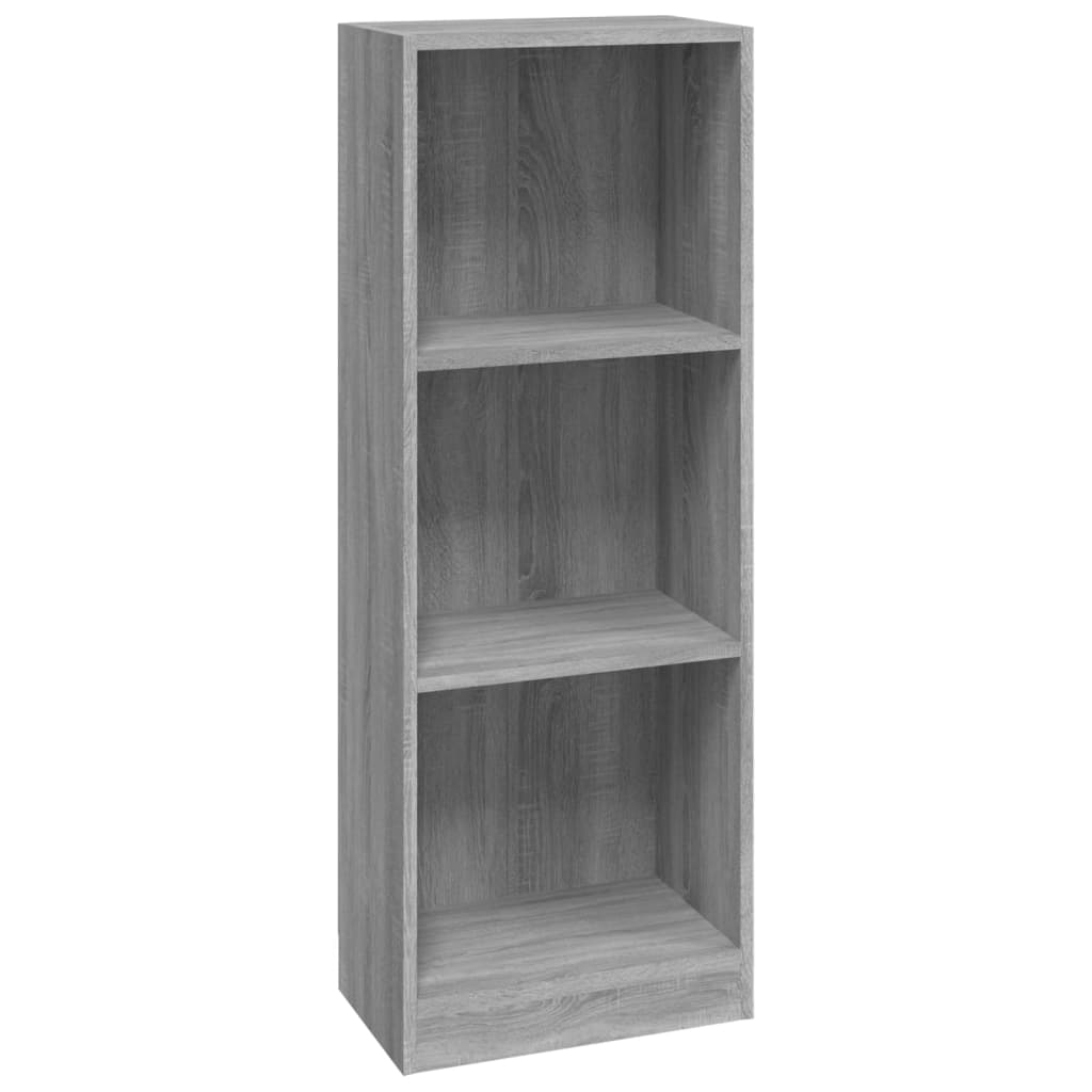 Boekenkast 40x24x109 cm bewerkt hout grijs sonoma eikenkleurig is nu te koop bij PeponiXL, paradijselijk wonen!