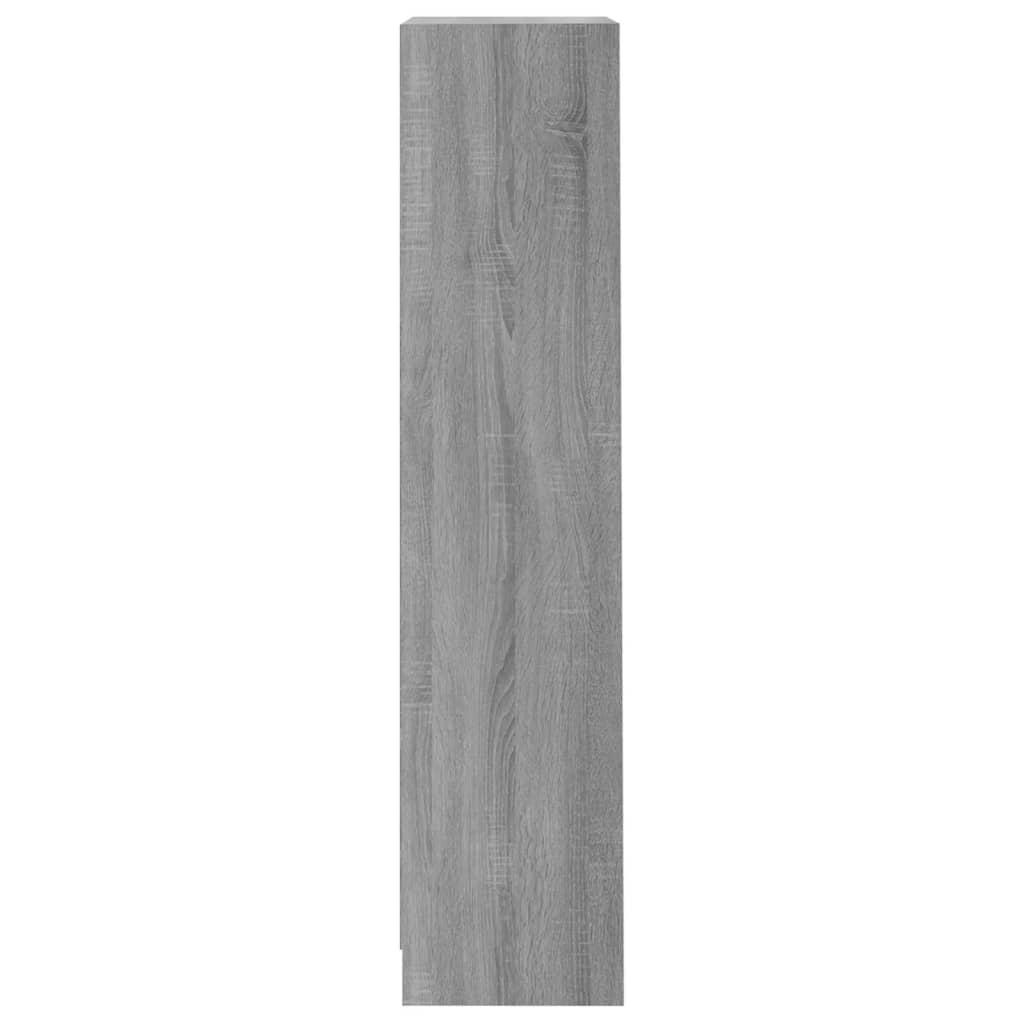 Boekenkast 40x24x109 cm bewerkt hout grijs sonoma eikenkleurig is nu te koop bij PeponiXL, paradijselijk wonen!