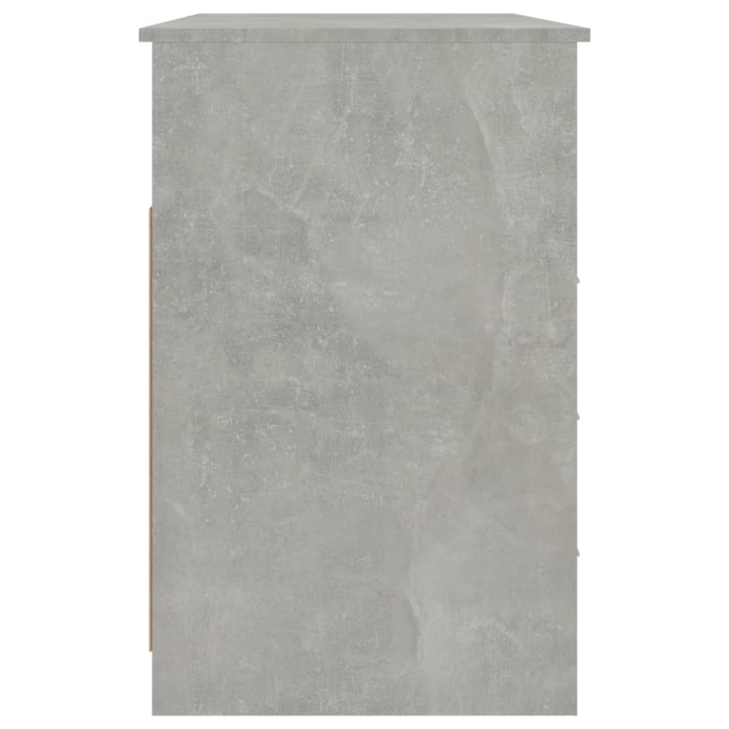 Bureau met lades 102x50x76 cm bewerkt hout betongrijs is nu te koop bij PeponiXL, paradijselijk wonen!