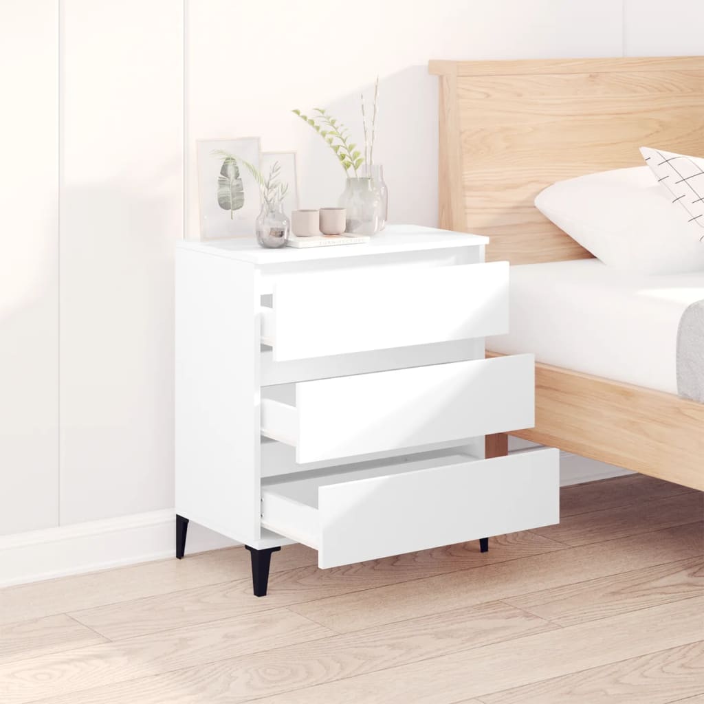 Dressoir 60x35x70 cm bewerkt hout wit is nu te koop bij PeponiXL, paradijselijk wonen!