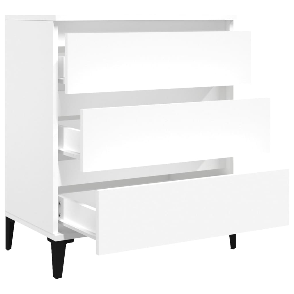 Dressoir 60x35x70 cm bewerkt hout wit is nu te koop bij PeponiXL, paradijselijk wonen!