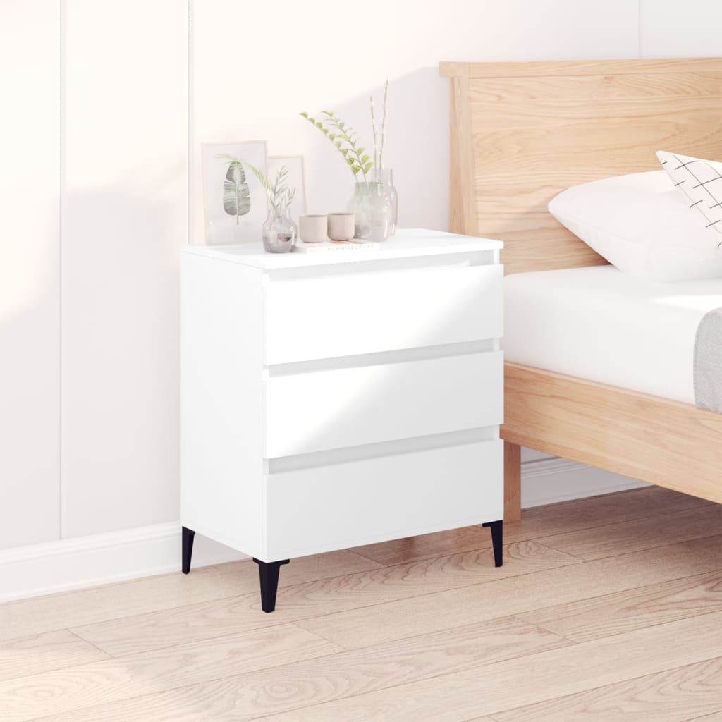 Dressoir 60x35x70 cm bewerkt hout wit is nu te koop bij PeponiXL, paradijselijk wonen!