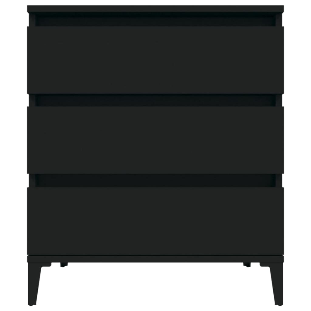 Dressoir 60x35x70 cm bewerkt hout zwart is nu te koop bij PeponiXL, paradijselijk wonen!