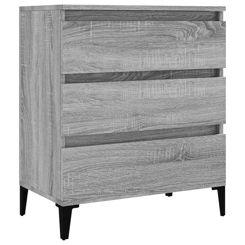 Dressoir 60x35x70 cm bewerkt hout grijs sonoma eikenkleurig is nu te koop bij PeponiXL, paradijselijk wonen!