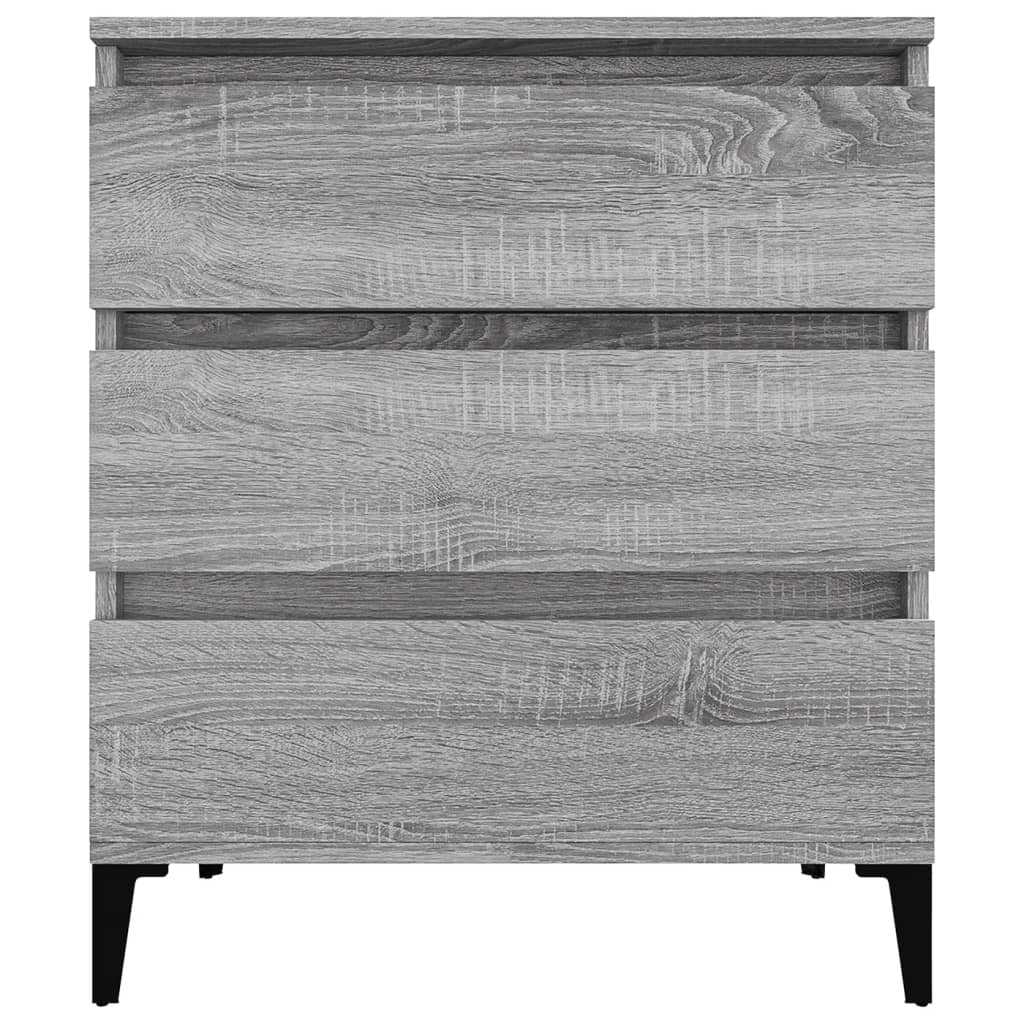 Dressoir 60x35x70 cm bewerkt hout grijs sonoma eikenkleurig is nu te koop bij PeponiXL, paradijselijk wonen!