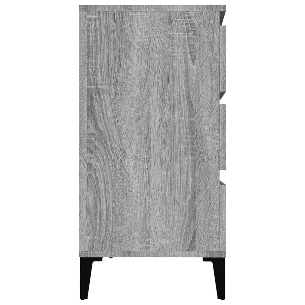 Dressoir 60x35x70 cm bewerkt hout grijs sonoma eikenkleurig is nu te koop bij PeponiXL, paradijselijk wonen!