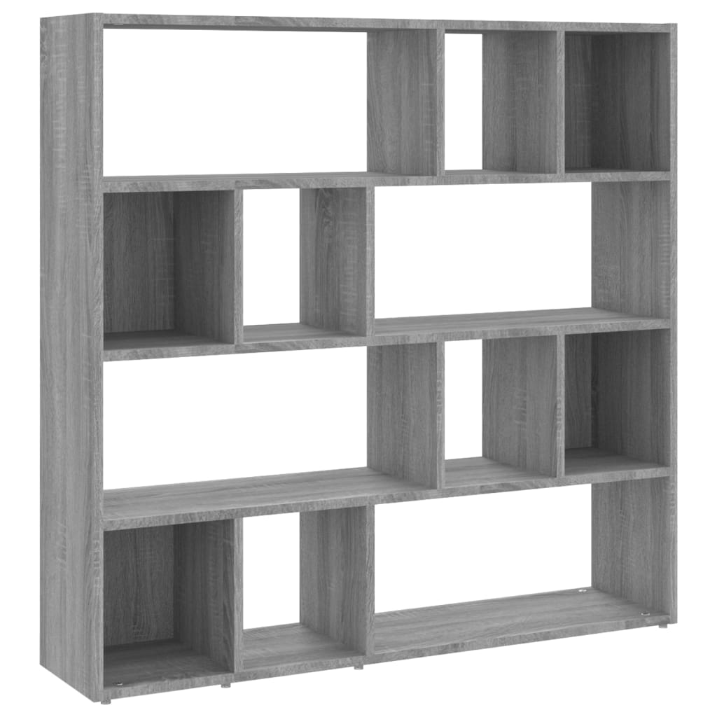 Boekenkast/kamerscherm 105x24x102 cm grijs sonoma eikenkleurig is nu te koop bij PeponiXL, paradijselijk wonen!