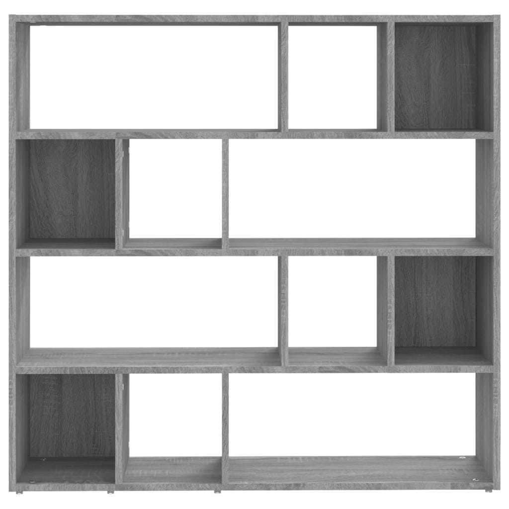 Boekenkast/kamerscherm 105x24x102 cm grijs sonoma eikenkleurig is nu te koop bij PeponiXL, paradijselijk wonen!