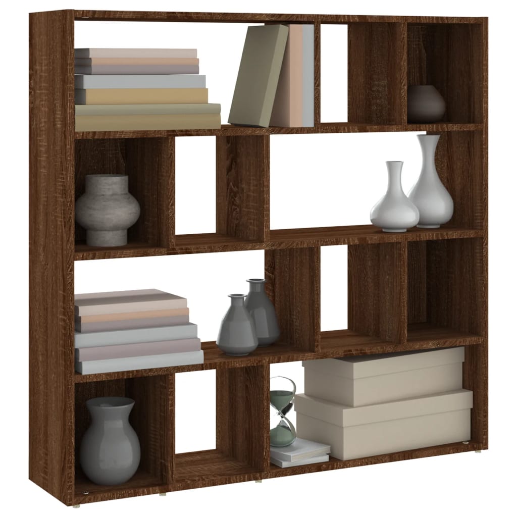 Boekenkast/kamerscherm 105x24x102 cm bruin eikenkleur is nu te koop bij PeponiXL, paradijselijk wonen!