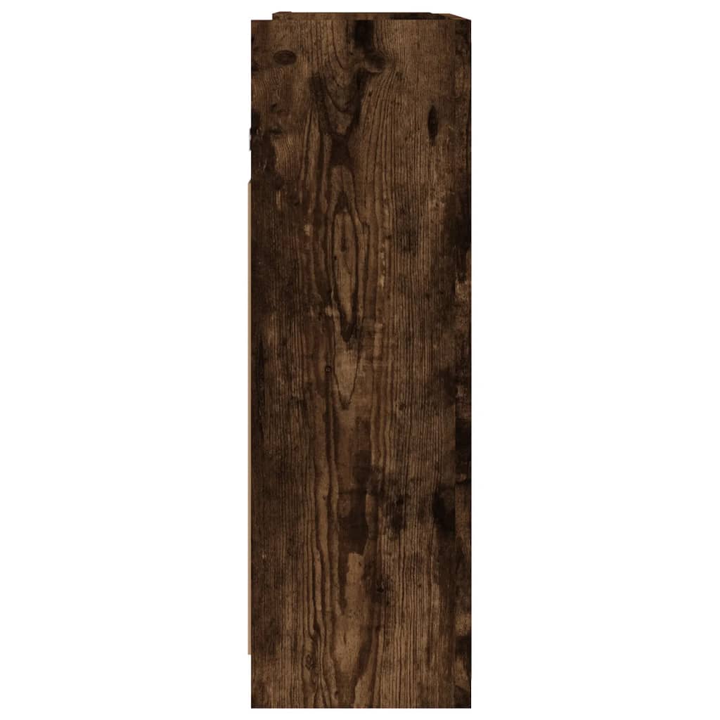 Badkamerspiegelkast 62,5x20,5x64 cm bewerkt hout gerookt eiken is nu te koop bij PeponiXL, paradijselijk wonen!