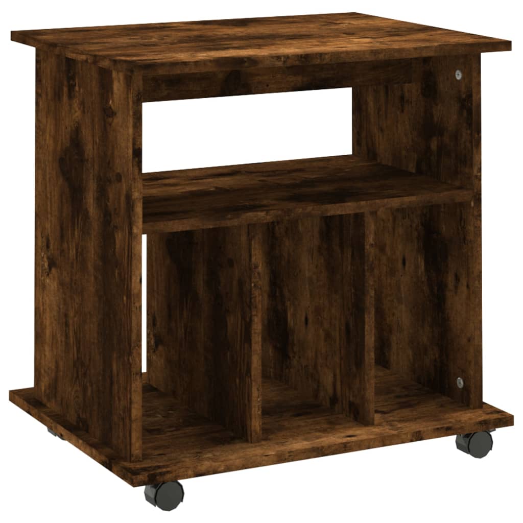 Rolkast 60x45x60 cm bewerkt hout gerookt eikenkleurig is nu te koop bij PeponiXL, paradijselijk wonen!