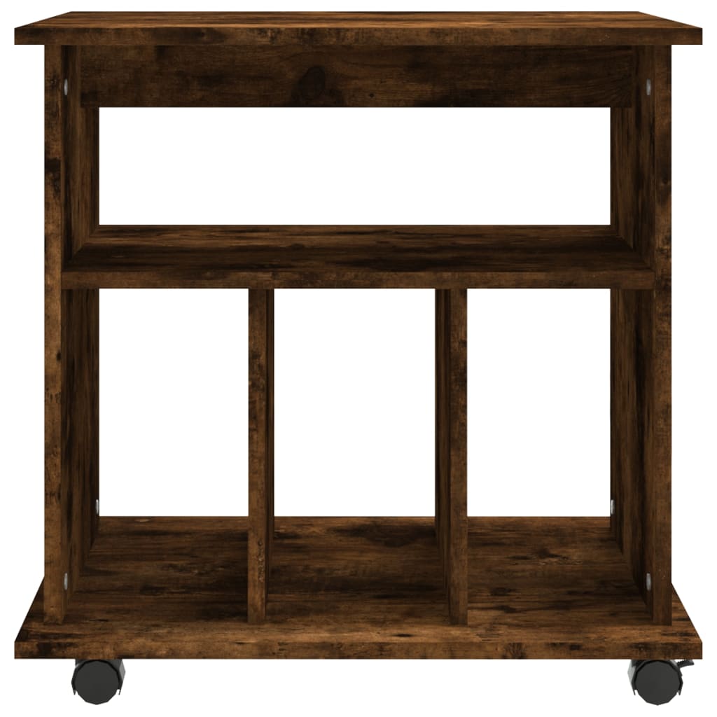 Rolkast 60x45x60 cm bewerkt hout gerookt eikenkleurig is nu te koop bij PeponiXL, paradijselijk wonen!