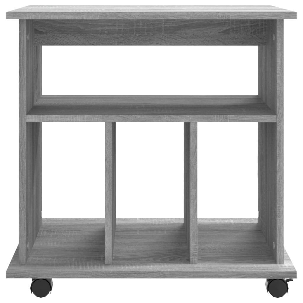 Rolkast 60x45x60 cm bewerkt hout grijs sonoma eiken is nu te koop bij PeponiXL, paradijselijk wonen!