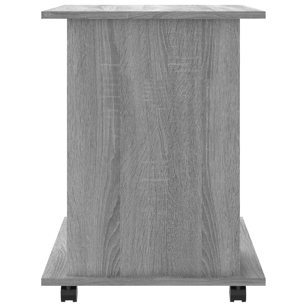 Rolkast 60x45x60 cm bewerkt hout grijs sonoma eiken is nu te koop bij PeponiXL, paradijselijk wonen!