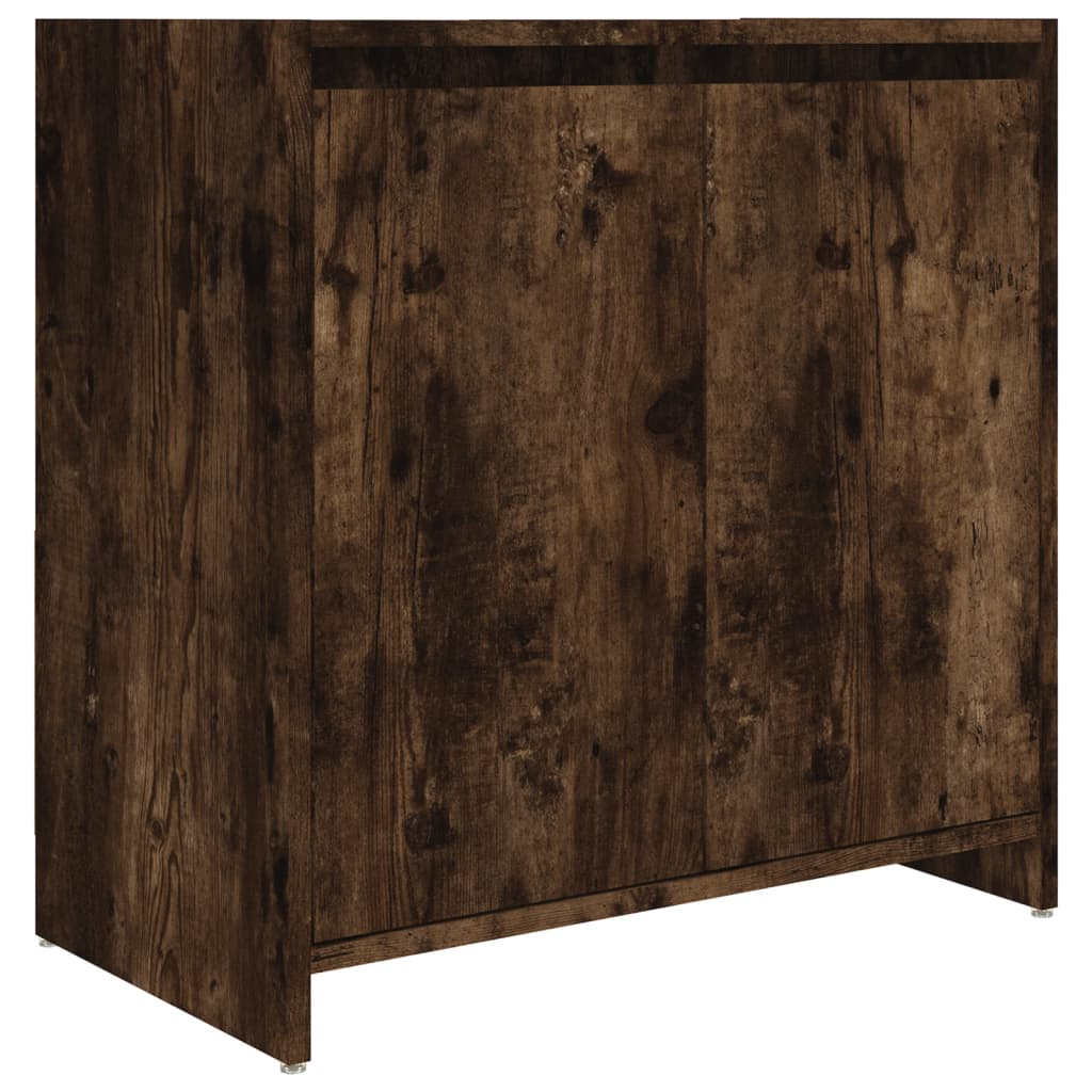 Badkamerkast 60x33x61 cm bewerkt hout gerookt eikenkleurig is nu te koop bij PeponiXL, paradijselijk wonen!