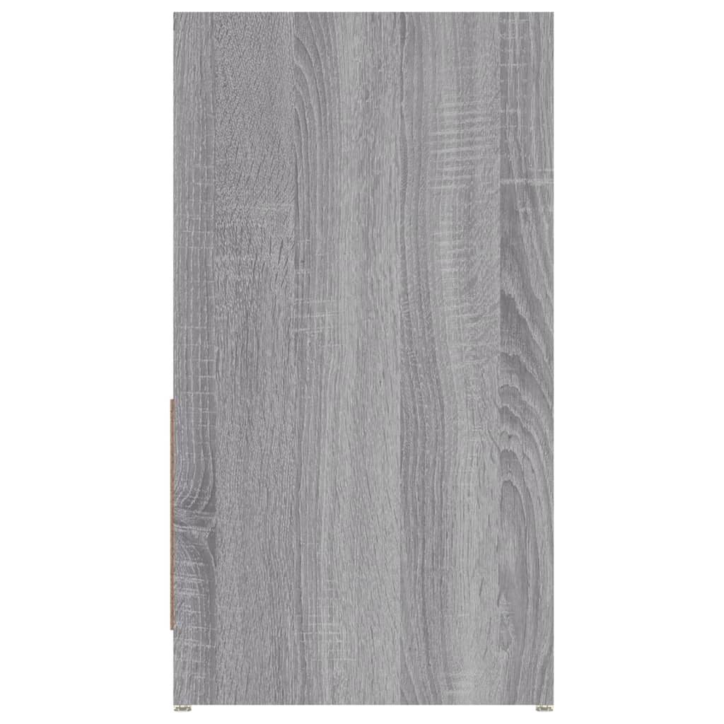 Badkamerkast 60x33x61 cm bewerkt hout grijs sonoma eikenkleurig is nu te koop bij PeponiXL, paradijselijk wonen!