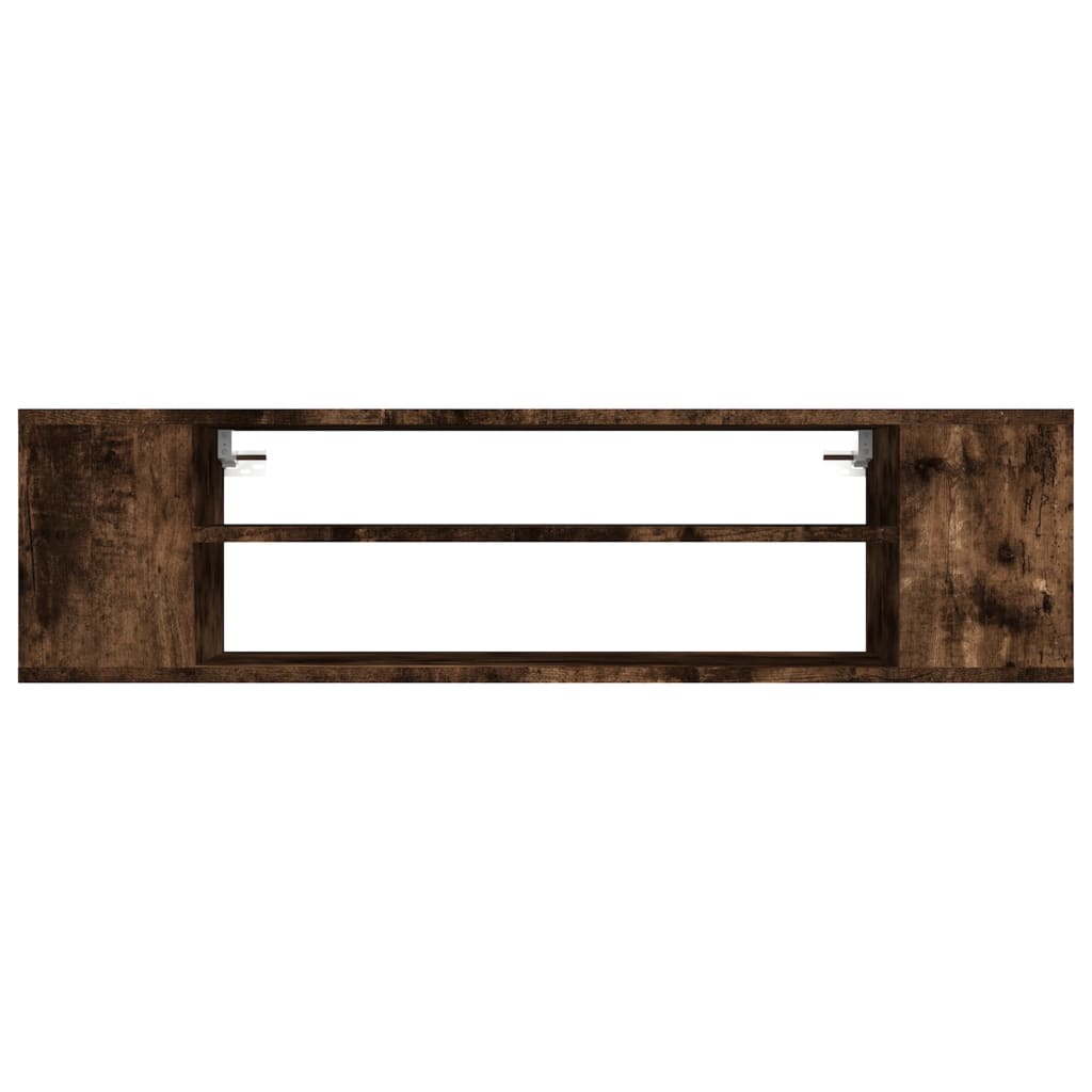 Tv-hangmeubel 100x30x26,5 cm bewerkt hout gerookt eikenkleurig is nu te koop bij PeponiXL, paradijselijk wonen!