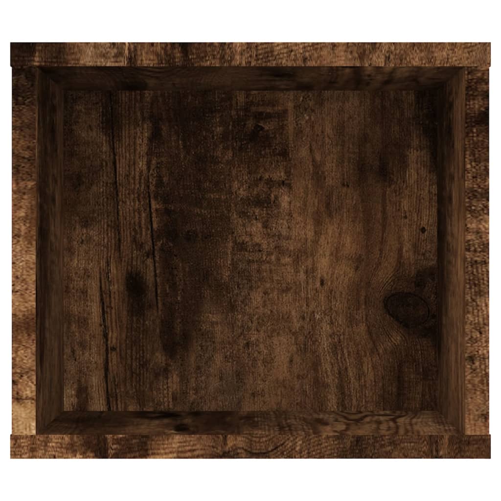 Tv-hangmeubel 100x30x26,5 cm bewerkt hout gerookt eikenkleurig is nu te koop bij PeponiXL, paradijselijk wonen!