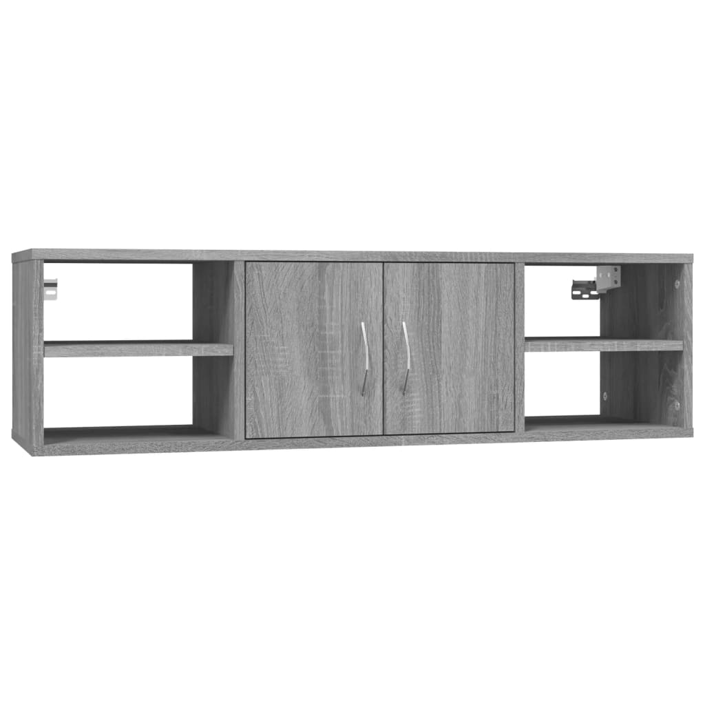 Wandschap 102x30x29 cm bewerkt hout grijs sonoma eikenkleurig is nu te koop bij PeponiXL, paradijselijk wonen!
