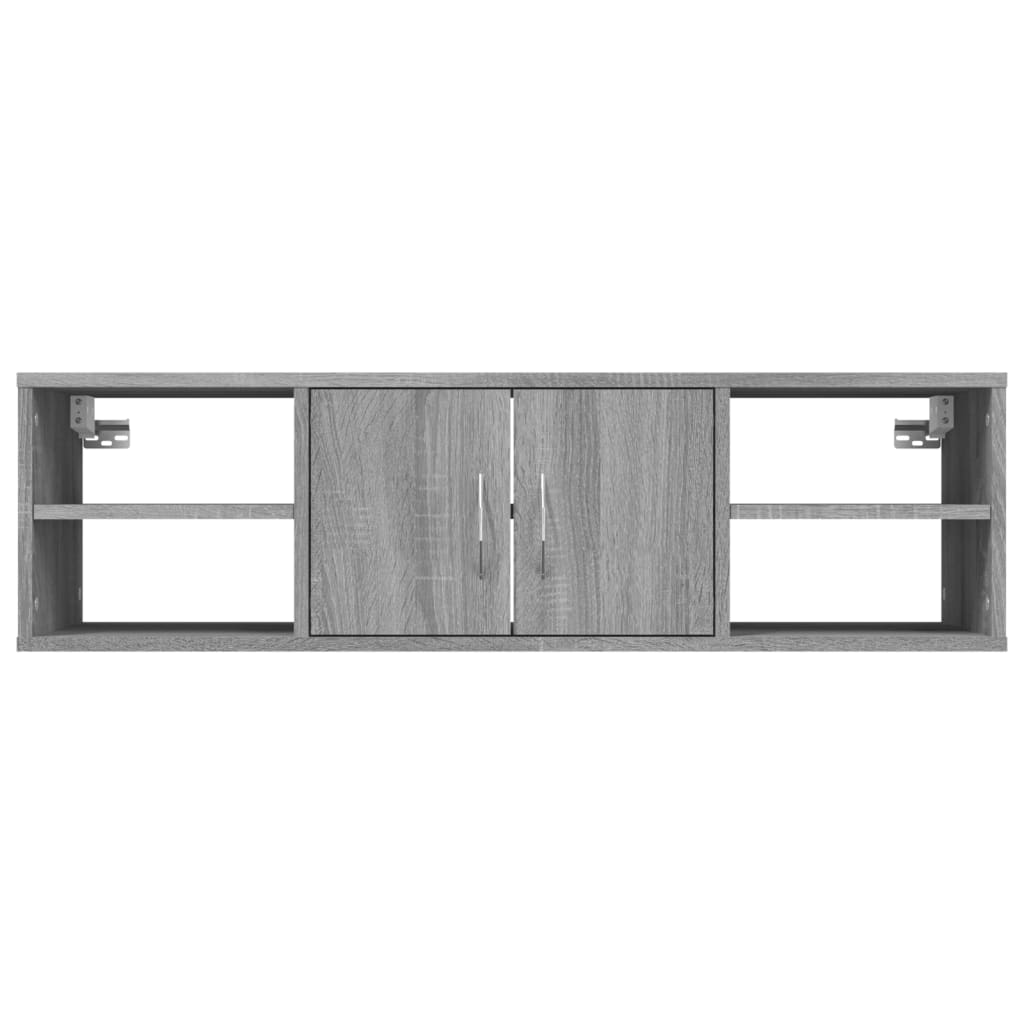 Wandschap 102x30x29 cm bewerkt hout grijs sonoma eikenkleurig is nu te koop bij PeponiXL, paradijselijk wonen!